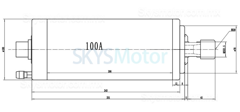 Kit de motor de husillo refrigerado por agua 3kW, 220V/380V, JGD-100A-3.0KW + H100-3.7 con variadores de frecuencia, bomba de agua, 13 pinzas ER20 y soporte